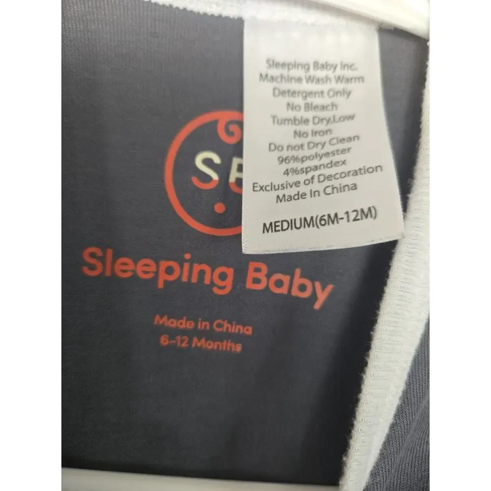 Zipadee Zip 6-12 Months Swaddle by Sleeping Baby Sleep Sack, Grey